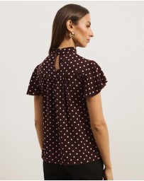 Atmos&Here - Fia Flutter Sleeve Blouse
