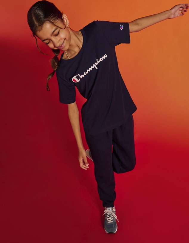 Champion - Champion Script Short Sleeve Tee - Kids-Teens