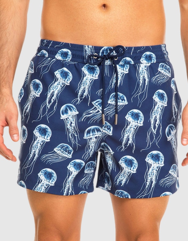 Tolu Australia - Boardshorts with Blue Jellyfish