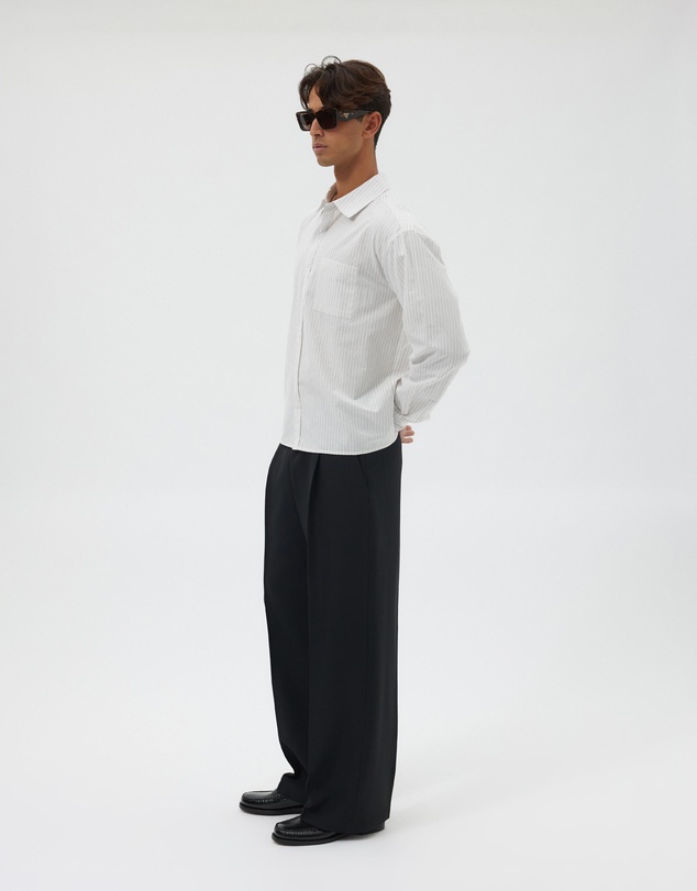 AERE - Echo Stripe Boxy Shirt