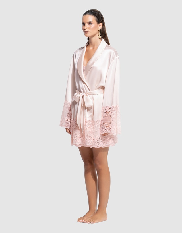 GINIA - Silk Lace Robe