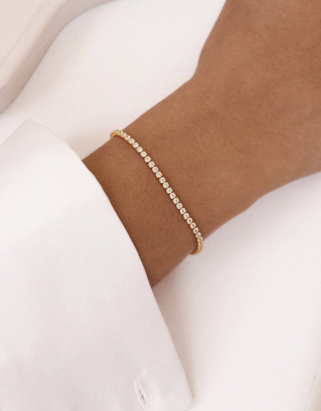 The Silver Collective - Tennis Bracelet Petite Gold