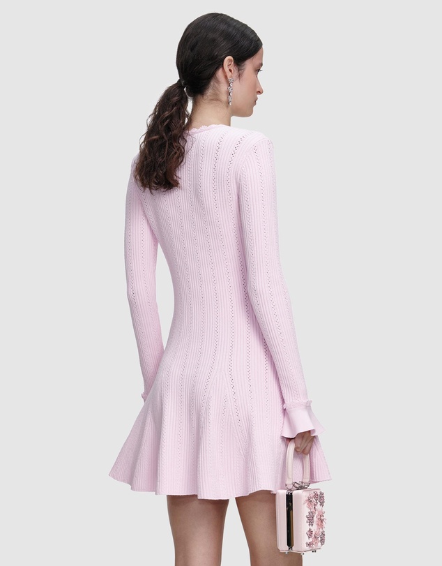 Self Portrait - Trim Knit Mini Dress