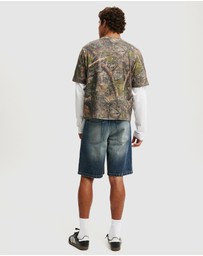 Cotton On - Baggy Denim Shorts