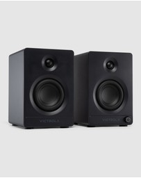 Victrola - Victrola Tempo Bookshelf Speakers - Black