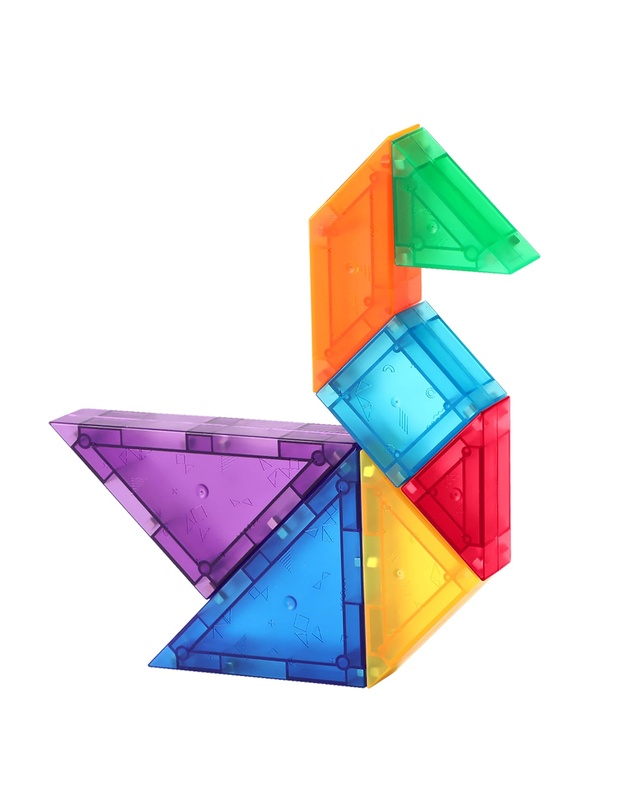 Magnetika - Magnetic Tile Tangram 61 Piece