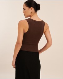 AERE - Cotton Scoop Tank