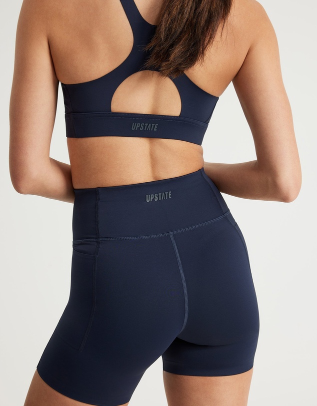 Upstate - Contour+ Pkt Bike Short - Midnight Navy