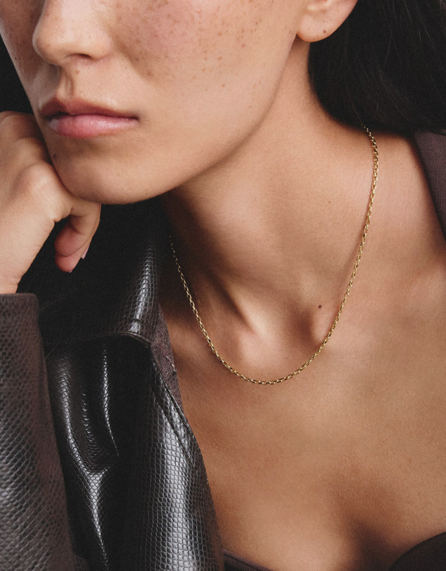 THOMAS SABO - Gold-Tone Stainless Steel Paperclip Chain Necklace 2.3mm