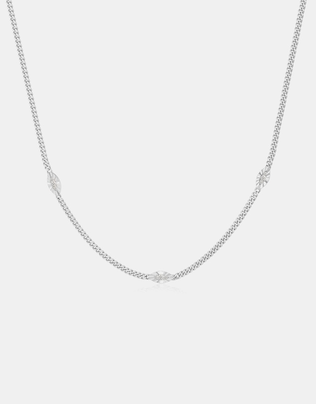 Ania Haie - Silver Evil Eye Station Necklace