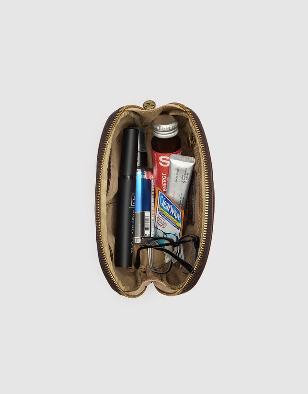 Republic of Florence - Porter Matt Chocolate Leather Pouch