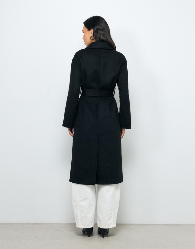 Revibe - Repaired AERE Chloe Double Faced Wool Blend Coat - AU 8