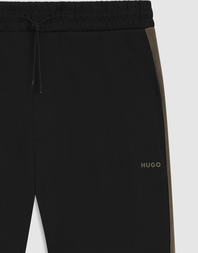 HUGO - Relaxed-Fit Tracksuit Bottoms With Logo Tape