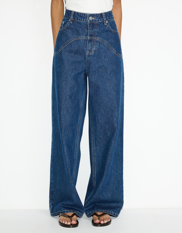 Dazie - Cansas High Rise Straight Leg Jeans