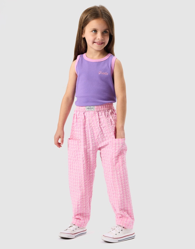 Goldie + Ace - Lightweight Gingham Kit Pocket Pants - Babies-Kids