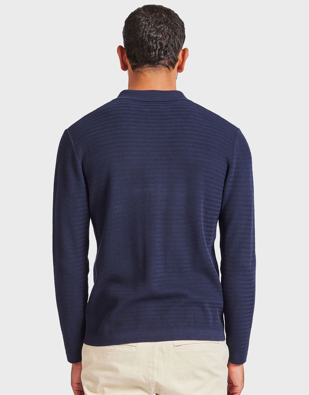 Academy Brand - Ross Stripe LS Polo