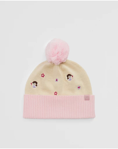 Country Road - Fairy Embroidered Beanie