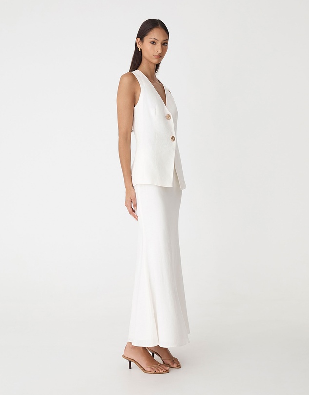 Forcast - Amelia Linen Blend Maxi Skirt