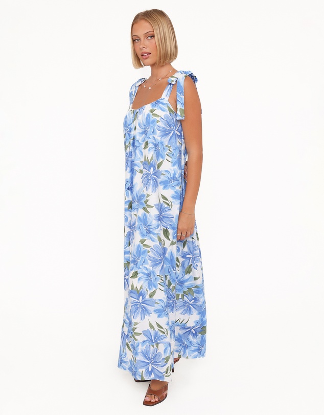 Petal & Pup - Amber Maxi Dress - Blue Floral