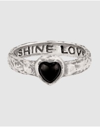 Haze & Glory - ICONIC EXCLUSIVE - Ring Men Onyx Hearty 925 Sterling Silver