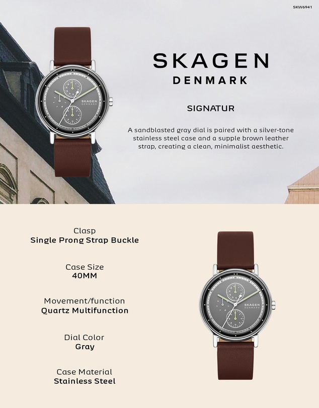 Skagen - Signatur Brown Analogue Watch