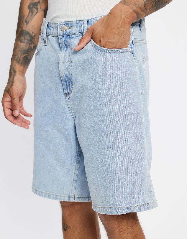 Thrills - Mid Slacker Relaxed Long Denim Shorts