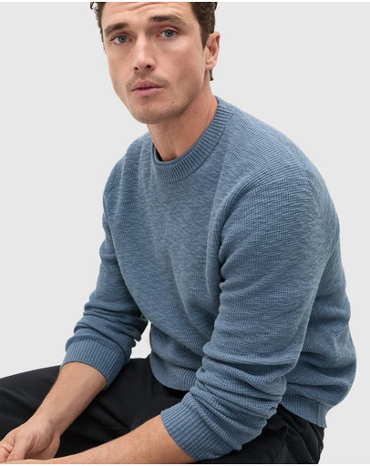 Seed Heritage - Slub Yarn Crew Neck Knit