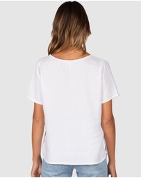 CAMIXA - Teena Linen T-shirt Top