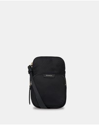 SABEN - Nikko Pocket Nylon Phone Sling Black