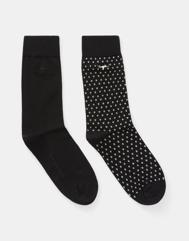 R.M.Williams - 2-Pack Nelson Polka Dot Socks