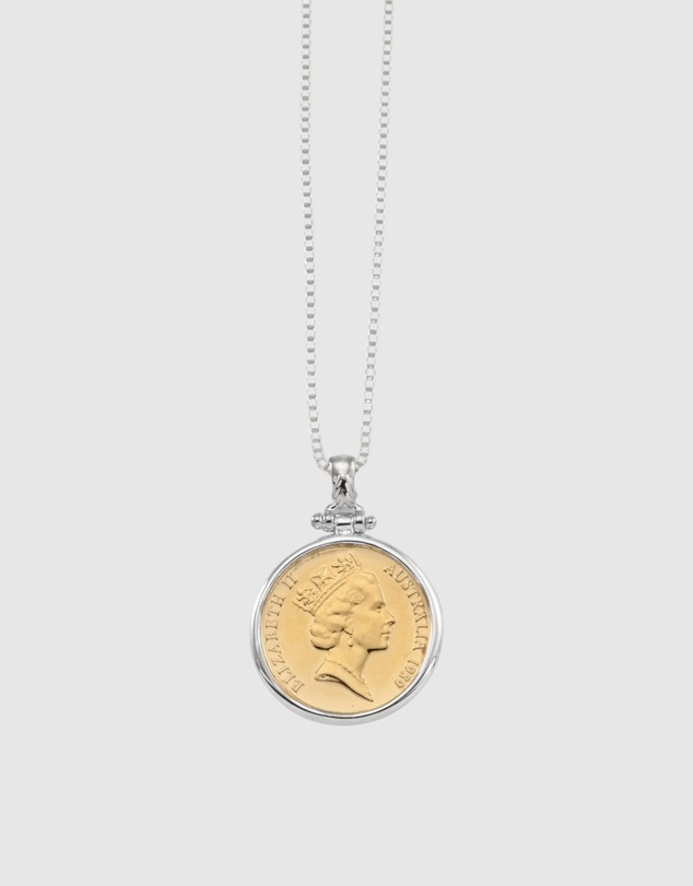 Von Treskow - Hinged One Cent Coin Box Chain Necklace