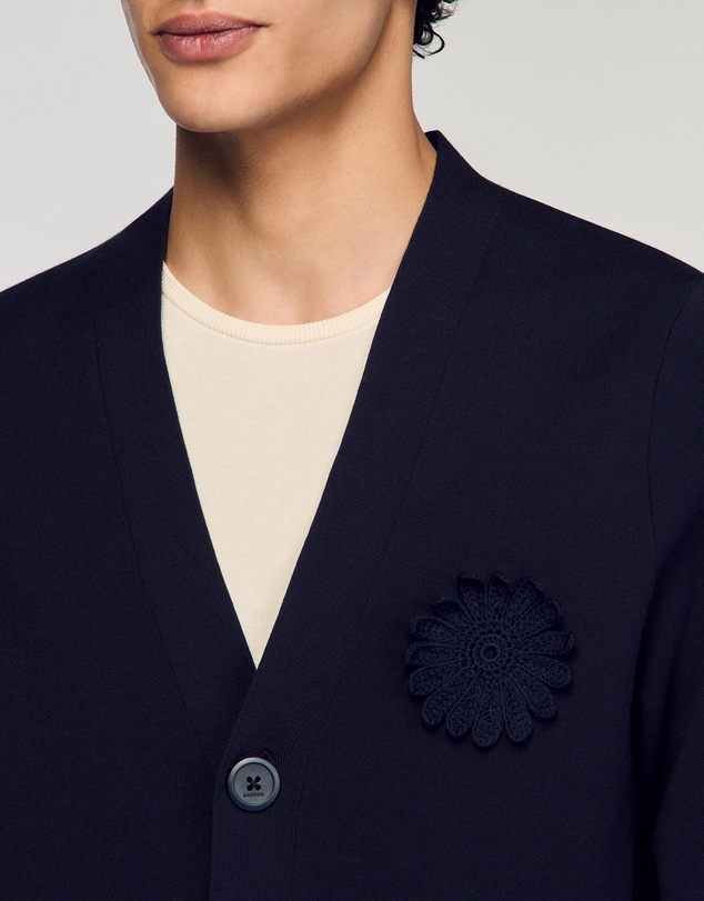 Sandro - Crochet Flower Cardigan
