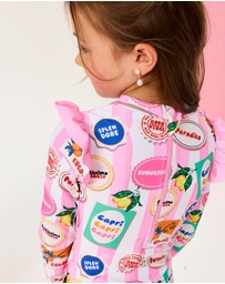 Rock Your Kid - Pretty Long Sleeve Swimsuit - Kids-Teens