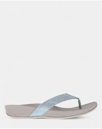 Mia Vita - Allora Toe Post Sandal - Jade Rhinestone