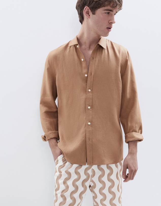 UNISON - Linen Regular Fit Shirt