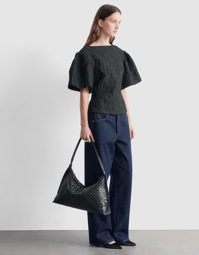& Other Stories - Jacquard Puff-Sleeve Top