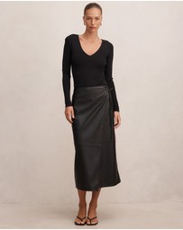 Forever New - Emi Knitted Plunge Neck Bodysuit