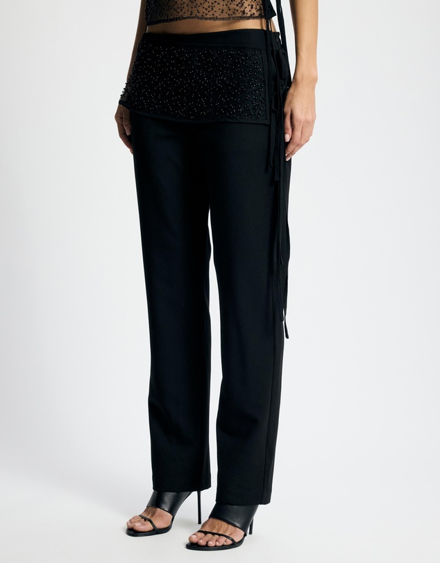 Lover - Amaryllis Beaded Belt Tailored Pants