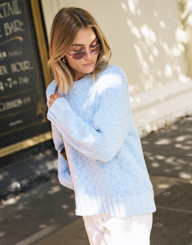Ceres Life - Sage Chunky Knit Crew