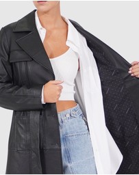 Belle & Bloom - Unstoppable Leather Trench