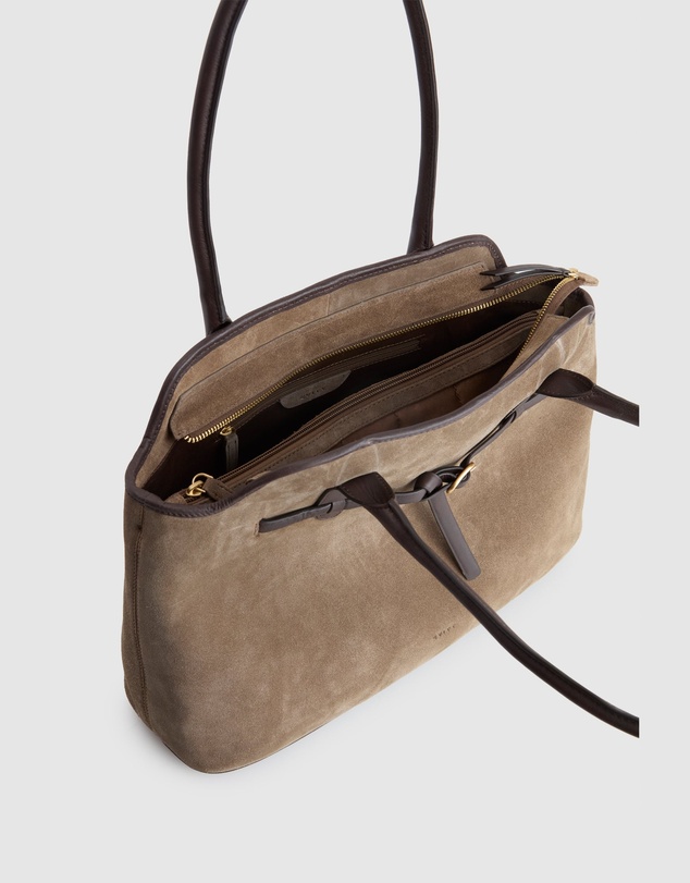 Evity - Malia Leather Suede Tote Bag