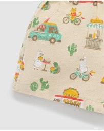 Purebaby - Pull on Printed Short -Kids-Babies