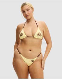 Cotton On Body - Embroidered Micro String Triangle Bikini Top