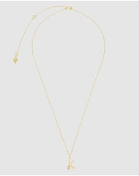 Wanderlust + Co - Alphabet Bubble Pendant Necklace - Letter K