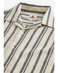 NEXT - Textured Stripe Short Sleeve Shirt