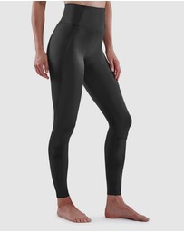 SKINS - SKINS Compression Women's Series-5 Activewear Long Tights Skyscraper Black