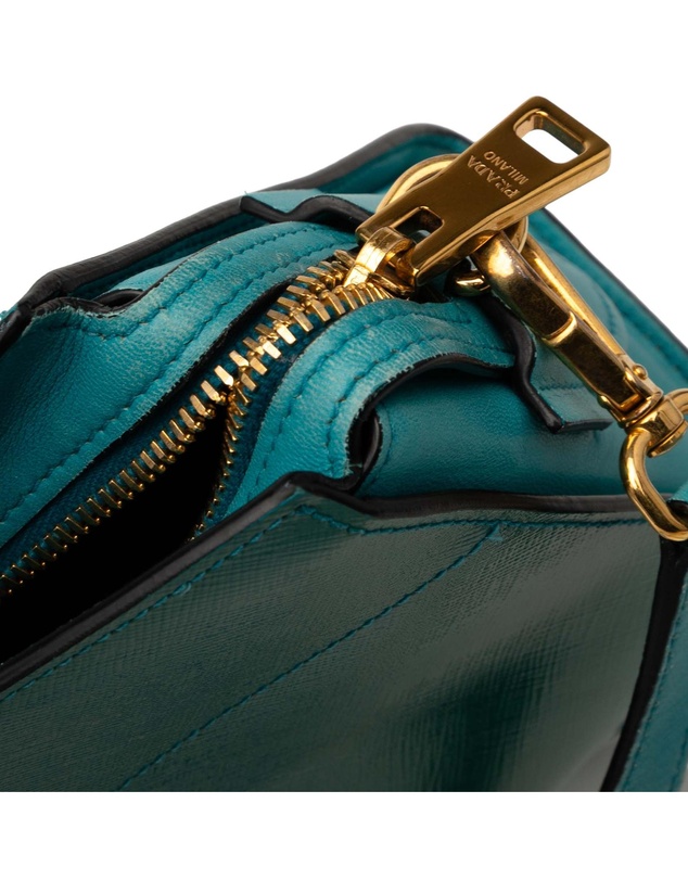 Pre-Loved by Azura Reborn - Pre-Loved Bicolor Saffiano Vernice Esplanade Crossbody