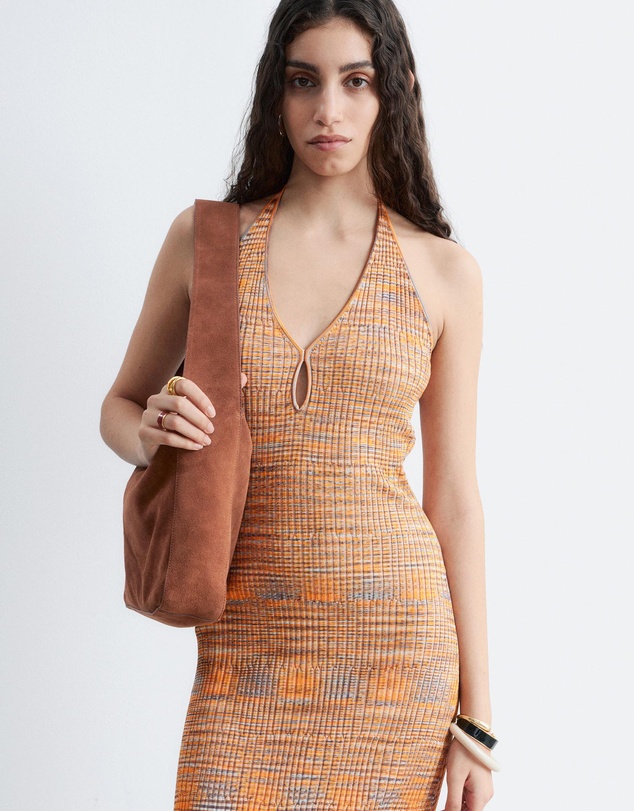 & Other Stories - Spacedye Halterneck Midi Dress