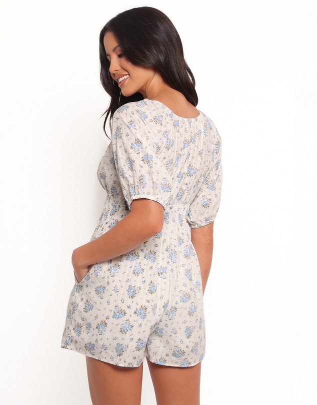 Petal & Pup - Ashio Playsuit - Blue Floral