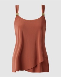 Miraclesuit Swimwear  - Dazzle Underwired Draped Tankini Top